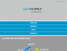 Tablet Screenshot of giaform.hu